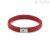 Tommy Hilfiger men's bracelet in red leather and steel 2790329