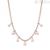 Gaia Rosato Flower Tennis Necklace Woman RZGA05 Pink 925 Silver with Enamel