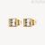 Brosway Emphasis steel gold square earrings with crystals BEH23