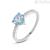 Topaz woman ring 9Kt White Gold Stroili Amelie with cubic zirconia 1413234