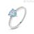 Topaz woman ring 9Kt White Gold Stroili Amelie with zircons 1414325