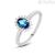 Topaz woman ring 9Kt White Gold Stroili Amelie with zircons 1414424