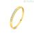 Half-round woman ring 9Kt Yellow Gold Stroili Riviere 1419291 with zircons