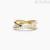 Mabina woman band ring Silver 925 golden with zircons 523278-17