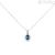Stroili Amelie 9Kt White Gold Topaz Woman Necklace with Cubic Zirconia 1413268