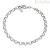 Amen base woman bracelet 925 silver burnished rolo chain BR-ROV-20
