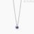 Mabina woman necklace 925 silver with white zircons and sapphire 553494