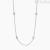 Mabina long woman necklace 925 silver with zircons 553504