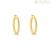9Kt Yellow Gold Circle Earrings Stroili Toujours 1418290