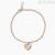 Woman heart bracelet Mabina Silver 925 rosé with zircons 533638