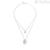 Breil B Whisper woman double necklace steel oval pendant TJ3252