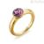 Brosway Affinity gold plated woman ring BFF173B steel with crystals