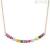 Nomination Color Wave rosè woman necklace 149802/026 Silver with multicolor zircons