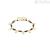 Woman bracelet hearts Silver Golden Nomination with rhinestones 027253/022