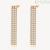 Brosway Desideri three-wire golden pendant earrings in steel with zircons BEIE002