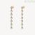 Orecchini donna pendenti Brosway Symphonia dorati acciaio con cristalli BYM147