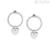 Woman heart hoop earrings Nomination Chic & Charm 925 Silver with zircons 148618/086