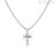 Men's cross Nomination STRONG steel necklace with black diamonds 028304/009