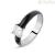 Stroili Lady Sweet black solitaire woman ring 1682804 steel mis. 12