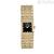 Stroili women's golden watch with bracelet 1683268 steel black background