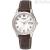 Vagary time only woman watch steel IH3-012-10 leather strap