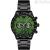 Men's Emporio Armani Mario AR11472 chronograph watch black with green background