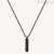 Black INK men's necklace with zircons BIK113 steel chain links