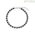Stroili Man Code steel bracelet with black spheres 1681926