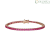 Bracciale tennis rosato donna Argento Stroili Rainbow 1682560 con zirconi fucsia
