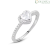 Woman heart ring Silver Stroili Silver Rainbow 1664990 with white zircons