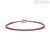 Woman tennis bracelet rosy Silver Stroili 1682550 with fuchsia zircons