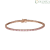 Women's rosy tennis bracelet Silver 925 Stroili 1667750 with zircons