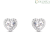 Woman heart earrings Silver Stroili Silver Rainbow 1665006 with white zircons