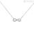 Stroili 1424456 white gold infinity woman necklace with zircons