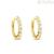 Stroili Claire 1423682 Yellow Gold circle earrings with zircons