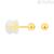 Yellow Gold women's earrings Stroili Plain Gold 1425415