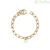 Woman chain bracelet 2 Jewels 232276 316L steel gold color