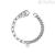 Groumette woman bracelet and chain 2 Jewels 232280 316L steel silver color