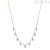 Brosway Chant BAH84 steel golden crystals and pearls woman necklace