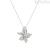 Amen Natura woman orchid necklace Silver 925 CLFILUBBZ with white zircons