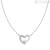 Woman heart necklace Amen 925 Silver CLHSBBZ with white zircons