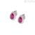 Woman earrings Amen Drop of Love Silver 925 EGOBRBZ with white and red zircons
