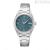 Seiko Classic woman watch only time SUR531P1 steel blue background