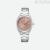Seiko Classic woman watch only time SUR529P1 steel pink background