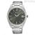 Seiko Classic man watch only time SUR527P1 steel green background