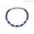 4US Cesare Paciotti men's bracelet 4UBR5653 blue leather and steel