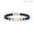 Nomination City black silicone man bracelet with rose gold PVD steel 028809/011