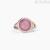 Woman ring Rose silver Mabina Diva 523298 with rhodochrosite