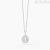Mabina woman drop necklace Silver 925 553179 with white zircons