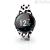 Techmade black and white speckled silicone smartwatch for women TM-FREETIME-AN1 with glitter